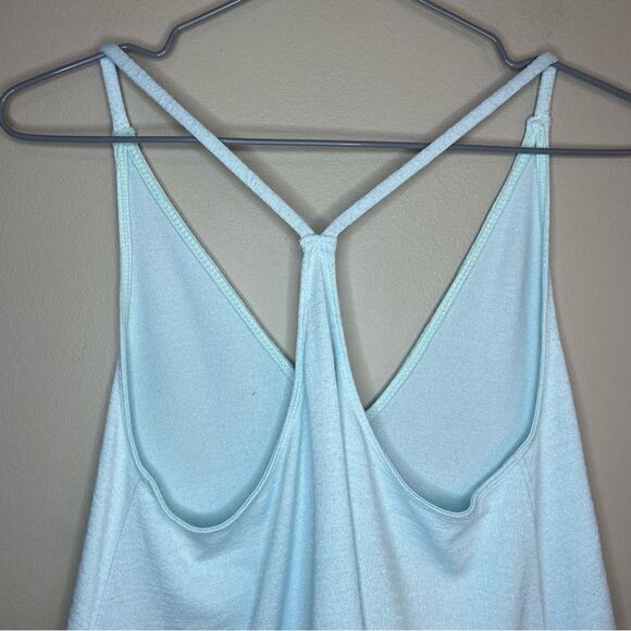 Wilfred Free | Aritzia Light-Blue Racer-Back V-Neck Flowy Tank Top Size XS - Picture 4 of 5
